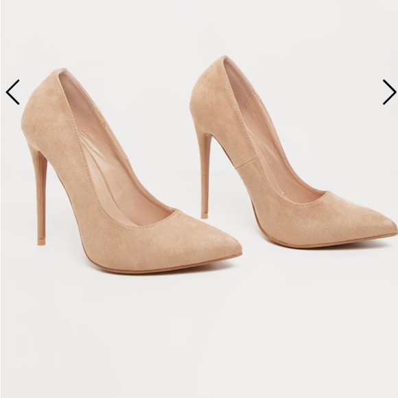 Never work before - 5 inch High heels - Pretty Little Thing - Faux Suede size 7 - Picture 5 of 5